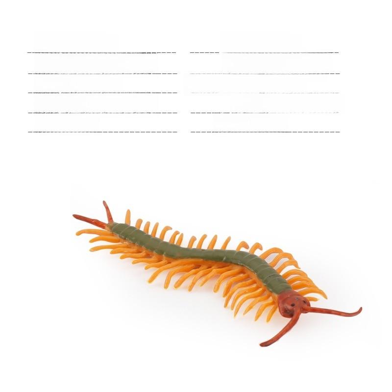 Миниатюрная поддельная многоножка-реплика в статичной позе для розыгрышей и шуток StyleB