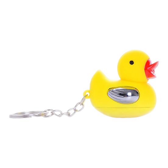 Брелок-утка со светодиодной подсветкой для шуток, забавный гаджет 1pc